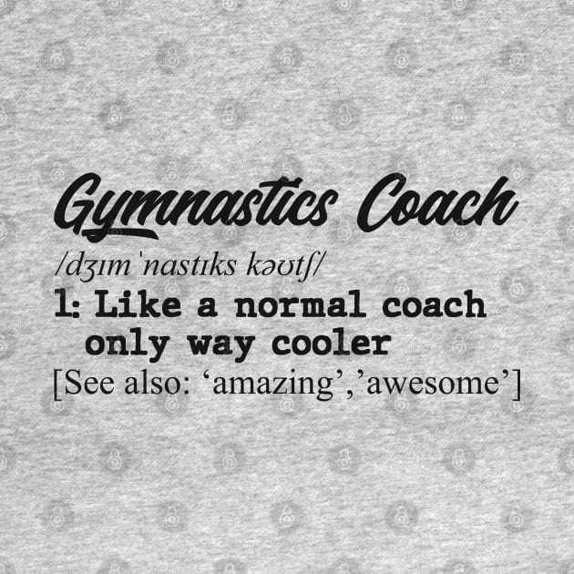 Gymnastics coach. Perfect present for mom dad father friend him or her by SerenityByAlex